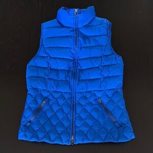 Talbots Royal Blue Quilted Puffer Vest